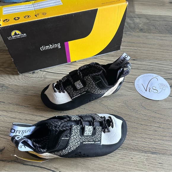 La Sportiva Other - La Sportiva Katana Lace Rock Climbing Shoes White Black Size 5.5